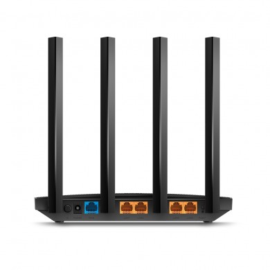 TP-LINK  Archer C6U  AC1200 Dual Band Wireless Gigabit Router, Atheros, 867Mbps at 5Ghz + 300Mbps at 2.4Ghz, 802.11ac/a/b/g/n, MU-MIMO, Beamforming, 1 Gigabit WAN + 4 Gigabit LAN, USB for 4G modem/Media/FTPserver, 4 external antennas + 1 int. antenna