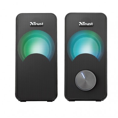 Boxe 2.0 Trust Arys RGB Compact Black / 12W / 3,5 AUX / USB power
