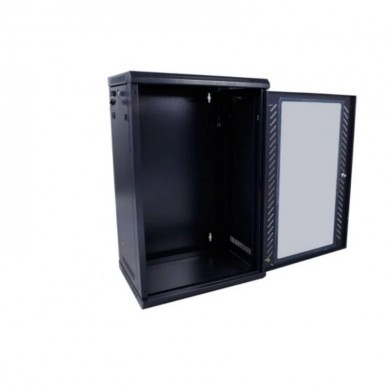 Dulap pentru Telecomunicatii (pe podea) SN-IRON 19" 18U Standard Floor Rack 18U-06-06-DP-PG-2BG (600x600х970), Perforated Door, Black