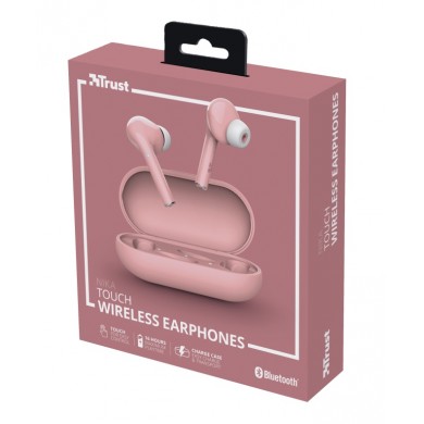 Casti Trust Nika Touch  Bluetooth / Pink