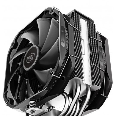 DEEPCOOL Cooler &rdquo;AS500 PLUS&rdquo;, with A-RGB LED Strip, LGA2066/2011/1851/1700/1200/115x & AM5/AM4, up to 220W, 2x fans: TF140S PWM 140х140х25mm, 500~1200rpm, 19.2 ~31.5 dB(A), 70.81 CFM, 4-pin, ARGB LED Controller included, Fluid Dynamic Bearing, 5x 6mm Cooper Heatpipes