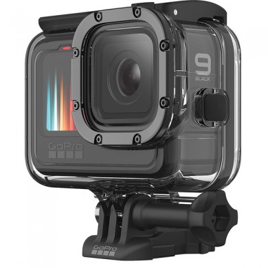 GoPro Protective Housing (HERO 9, 10, 11, 12, 13 Black) - is rugged and waterproof right out of the box, but this housing handles anything you can throw at it. It protects from dirt and flying debris, and it’s waterproof down to 60m for deep-water diving. GoPro Protective Housing (HERO 9, 10, 11, 12, 13 Black) - is rugged and waterproof right out of the box, but this housing handles anything you can throw at it. It protects from dirt and flying debris, and it’s waterproof down to 60m for deep-water diving.