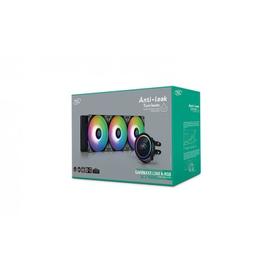 DEEPCOOL Liquid Cooler &rdquo;GAMMAXX L360 A-RGB&rdquo;, Anti-Leak Technology, Socket LGA2066/2011/1851/1700/1200/115x & AM5/AM4, 3x 120mm ARGB PWM fans: 500-1800 RPM&plusmn;10%, <30 dB(A), 69.34 CFM, 4-pin PWM, Pump: 2400 RPM, 17.8 dB(A), Cooper Base, Hydro Bearing, Black