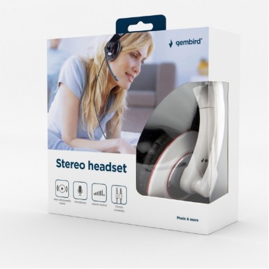 Casti Gembird MHS-001-GW, White