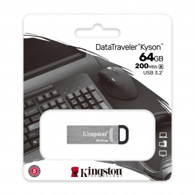 Flash Drive USB Kingston DataTraveler Kyson 64GB/ 200 MB/s
