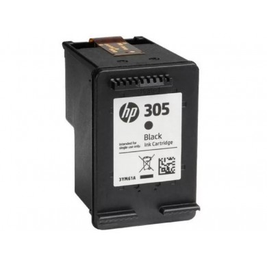 HP 305 (3YM61AE) Black Original Ink for HP DeskJet 2710, HP DeskJet 2720 ,HP DeskJet 2721, HP DeskJet 2722, HP DeskJet 2723, HP DeskJet 2724, HP DeskJet Plus 4110,HP DeskJet Plus 4120, 120 pages