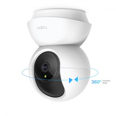 Indoor IP Security Camera  TP-LINK Tapo C210, White,  No Hub Required, FHD (1920x1080), Smart IP Pan/Tilt Camera, WiFi, 114&deg; angle lens, 1/2.8&ldquo;, F/NO: 2.4; Focal Length: 3.83mm, 2-way audio, Privacy Mode, Motion Tracking, Night Vision, 360&deg; Panoramic Snapshot, MicroSD up to 256GB, Andoid/iOS