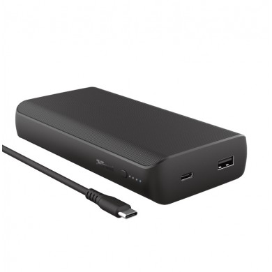 Trust Laro 65W USB-C Laptop Powerbank, High-capacity 65W powerbank to fast-charge your USB-C laptop or MacBook on the go, (65W/ 20,000mAh)