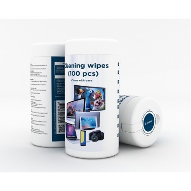 Gembird Cleaning wipes (CK-AWW100-01), Alcohol Cleaning wipes LCD/TFT 100 pcs