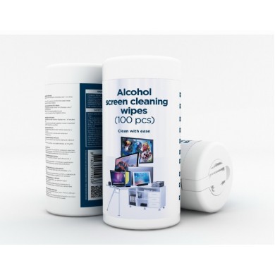 Gembird Cleaning wipes (CK-AWW100-01), Alcohol Cleaning wipes LCD/TFT 100 pcs