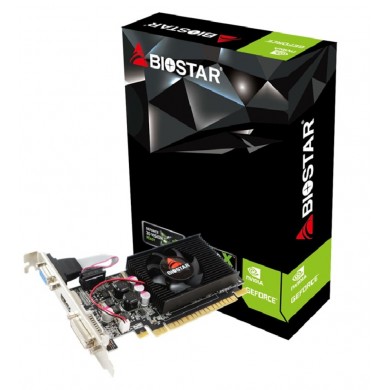 BIOSTAR GeForce GT610  2GB SDDR3, 64bit, 700/1333Mhz, 1xVGA, 1xDVI, 1xHDMI, Single fan, Low profile, Retail (VN6103THX6)