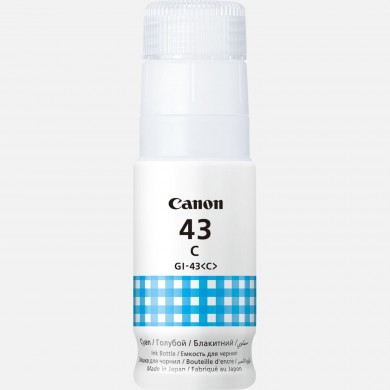 Ink Bottle Canon INK GI-43 C (4672C001), Cyan, 60ml for Canon Pixma G640/540, 8000 pages.