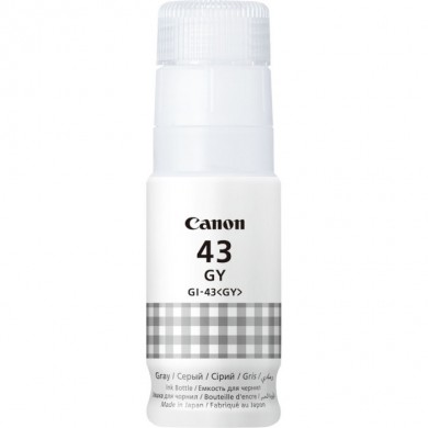 Ink Bottle Canon INK GI-43 GY (4707C001), Gray, 60ml for Canon Pixma G640/540, 8000 pages.