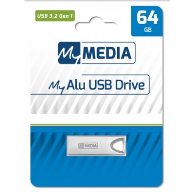 USB Flash Drive MyMedia (by Verbatim) MyAlu USB3.2 64GB