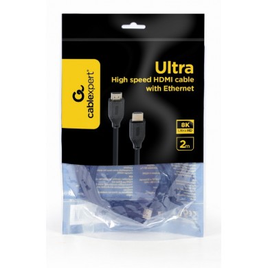 Cable HDMI 2.1 CC-HDMI8K-2M, Ultra High speed HDMI cable with Ethernet, Supports HDMI 2.1 8K UHD resolutions at 60 Hz, 2 m