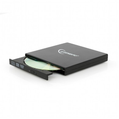 External DVDRW Drive Gembird DVD-USB-02-SV, Portable-17mm, CDR/RW +24x/-24x, DVDR+8x/-8x, RW+6x/-6x, DL+6x, RAM 5x, USB2.0, Silver, Retail External DVDRW Drive Gembird DVD-USB-02-SV, Portable-17mm, CDR/RW +24x/-24x, DVDR+8x/-8x, RW+6x/-6x, DL+6x, RAM 5x, USB2.0, Silver, Retail
