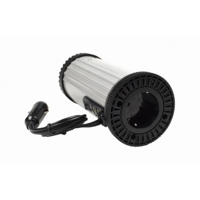 EnerGenie EG-PWC150-01, 12 V Car power inverter, 150 W, Input: 10-16 VDC (accumulator directly) - Output: 230 VAC +/- 10% at 50 Hz (+/-3Hz), modified sine wave