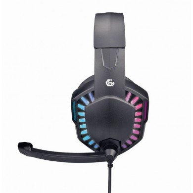 Casti GHS-06 with RGB rainbow LED, Black