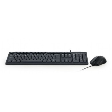 Gembird KBS-UM-04, Multimedia desktop set, black, US-Layout, Black