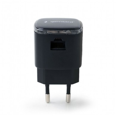 Wi-Fi repeater Gembird WNP-RP300-03-BK / N300 / Wi-Fi4 / 1 x 10/100M RJ45 / Black