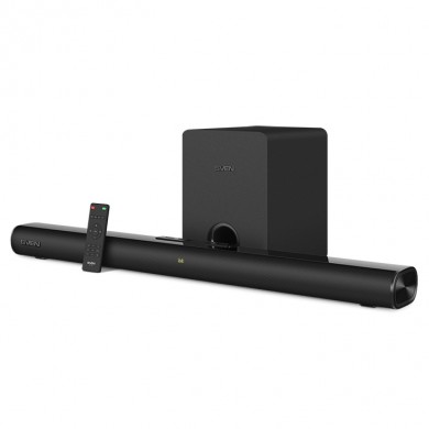SVEN Soundbar SB-2150A, black (180 W, USB, display, RC, Optical, Bluetooth, wireless subwoofer)