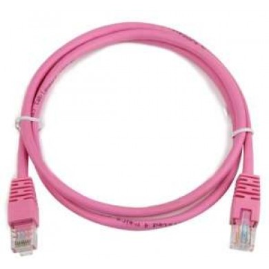 UTP Cat.5e Patch cord, 2m, Pink