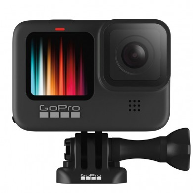 Action Camera GoPro HERO 9 Black Bundle (mSD 32GB + Handler + Battery + Clip Mount), Photo-Video Resolutions:20MP/30FPS-5K30, 8xslow-motion, waterproof 10m, voice control, 3x microphones, hyper smooth 3.0, Live streaming, Time Lapse, HDR, GPS, Wi-Fi,Bluetooth,microSD,USB-C,3.5mm,Battery 1720mAh,158g