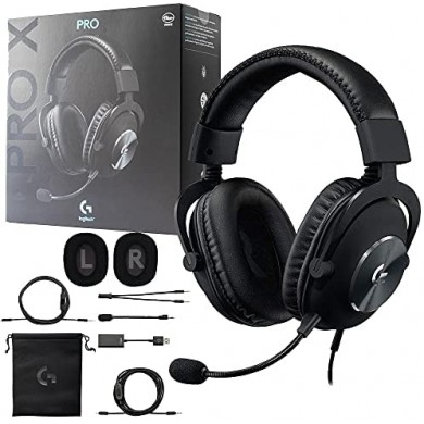 LOGITECH G PRO X Gaming Headset - BLACK - USB - EMEA