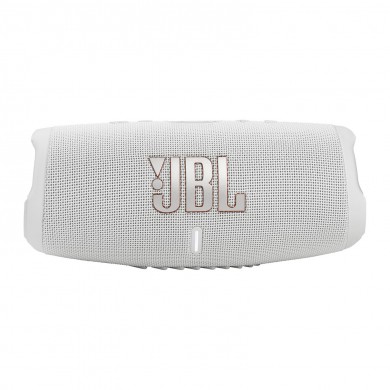 JBL Charge 5 White / Portable Waterproof Speaker with Powerbank, 30W RMS, Bluetooth 5.1, IP67, Battery life (up to) 20 hr