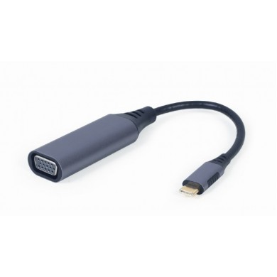 Adaptor Gembird A-USB3C-VGA-01, USB Type-C to VGA Adaptor Gembird A-USB3C-VGA-01, USB Type-C to VGA