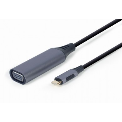 Adaptor Gembird A-USB3C-VGA-01, USB Type-C to VGA Adaptor Gembird A-USB3C-VGA-01, USB Type-C to VGA