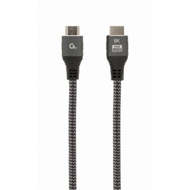 Cable HDMI 2.1  - 2m - Cablexpert CCB-HDMI8K-2M, Ultra High speed HDMI cable with Ethernet, 8K premium series, Supports HDMI 2.1 8K UHD resolutions at 60 Hz,  2 m