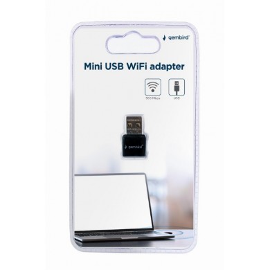 USB 2.0 / Wi-Fi 4 Adaptor / Gembird WNP-UA300-01