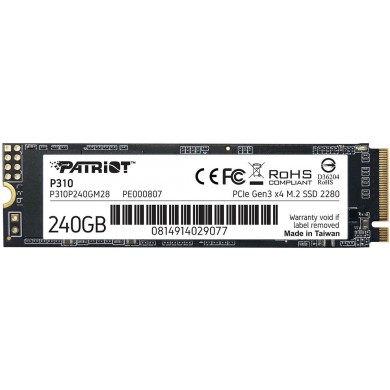M.2 NVMe SSD Patriot P310 240GB