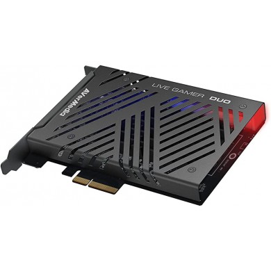 AverMedia PCI-E Card Live Gamer DUO - GC570D: Video Input/Output: 2xHDMI, Audio Input/Output: HDMI / 3.5mmJack, Max Pass-Through Res:2160p60 HDR, Max Record Res:1080p60 HDR, Record Format:MPEG 4 (H.264+AAC), Interface: PCI-Express x4 Gen2