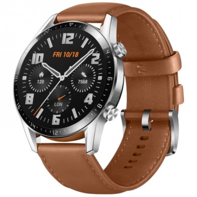 Huawei Watch GT 2 Classic, 46mm, Leather, Brown