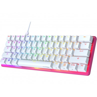 Tastatura HYPERX Alloy Origins 60 Pink, HX Red key switch [572Y6AA#ACB]
