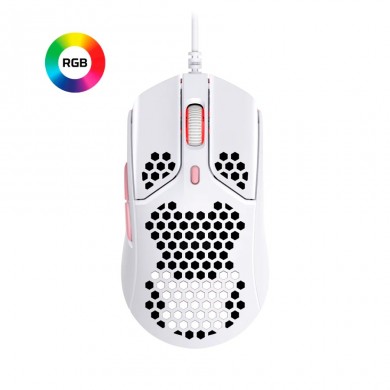 Mouse Gaming HYPERX Pulsefire Haste, White/Pink [4P5E4AA]
