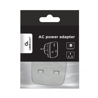Gembird AC power adapter UK socket to EU schuko plug 7.5A