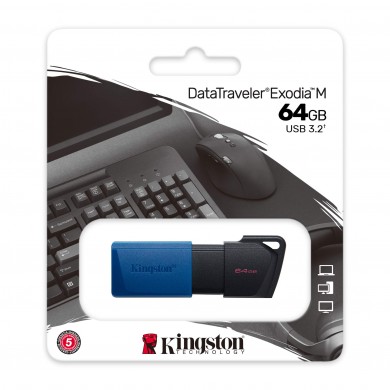 Flash Drive USB Kingston DataTraveler Exodia M / 64GB / 100 MByte/s