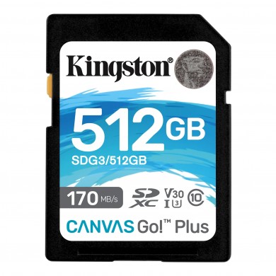 Card de memorie Kingston Canvas Go! Plus SD 512GB