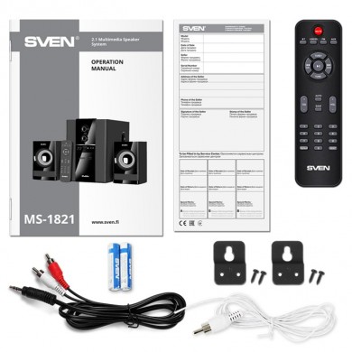 Boxe 2.1 SVEN MS-1821 / 44W RMS / Bluetooth / Black