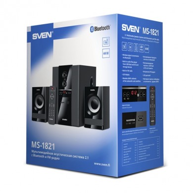 Boxe 2.1 SVEN MS-1821 / 44W RMS / Bluetooth / Black