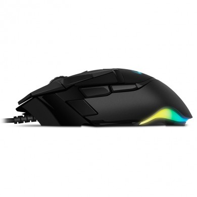 SVEN RX-G975 Gaming, Optical Mouse, 200-10000 dpi, 9+1 buttons (scroll wheel),  DPI switching modes, Two navigation buttons (Forward and Back), RGB backlight, Soft Touch coating, USB, 1.8m, Black