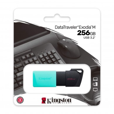 Flash Drive USB Kingston DataTraveler Exodia M / 256GB / 100 MByte/s