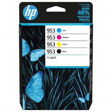 HP 953 Multipack (6ZC69AE) Black/Tri-colour Original Ink Cartridges for HP DeskJet 7720/7740/7730
