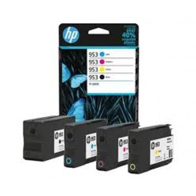 HP 953 Multipack (6ZC69AE) Black/Tri-colour Original Ink Cartridges for HP DeskJet 7720/7740/7730