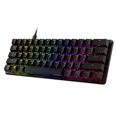 Tastatura HYPERX Alloy Origins 60 Black, HyperX Red key switch, [4P5N0AA#ACB]