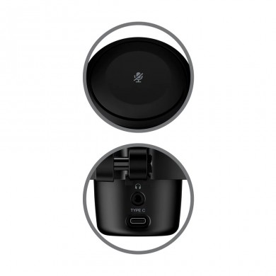 Microfon pentru streaming HyperX DuoCastt, Black, [4P5E2AA]