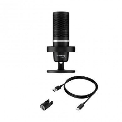 Microfon pentru streaming HyperX DuoCastt, Black, [4P5E2AA]
